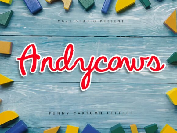 Andycows: A Playful Font for Makers
