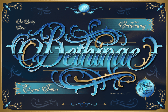 Bethinae: A Bold Blackletter Typeface for Modern Brands
