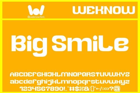 Big Smile Font: A Bold Typeface for Crafters