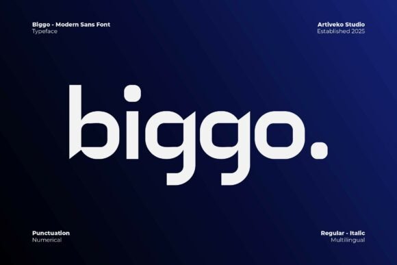 Biggo Typeface: Bold Branding with Confidence
