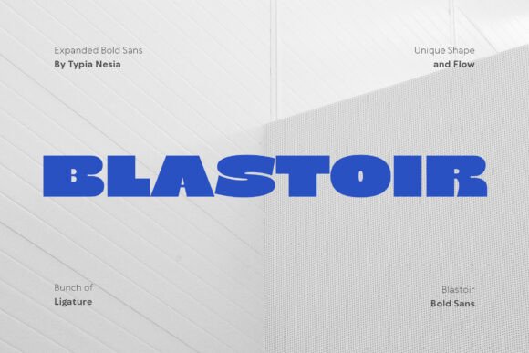 Blastoir: A Bold Sans Serif Font for Editorial Impact