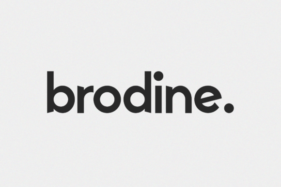 Brodine: A Modern Sans Serif Typeface for Web Design
