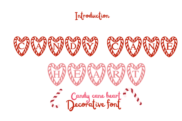 Candy Cane Heart: A Festive Display Font for Editors