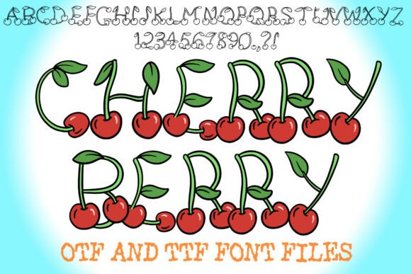 Cherry Berry: A Playful Display Font for Editorial Design