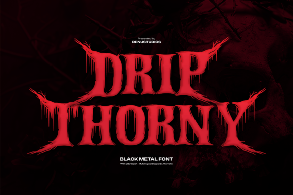 Drip Thorny Font: A Bold Web Design Review