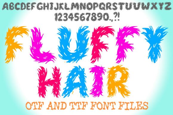 Fluffy Hair: A Playful Display Font for Editorial Design