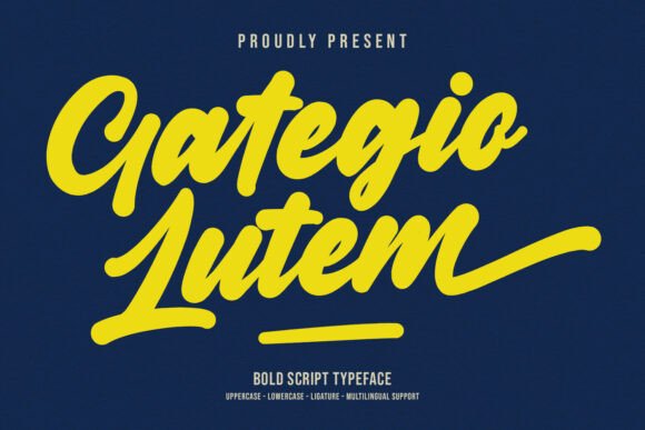 Gategio Lutem: A Bold Script Typeface Review