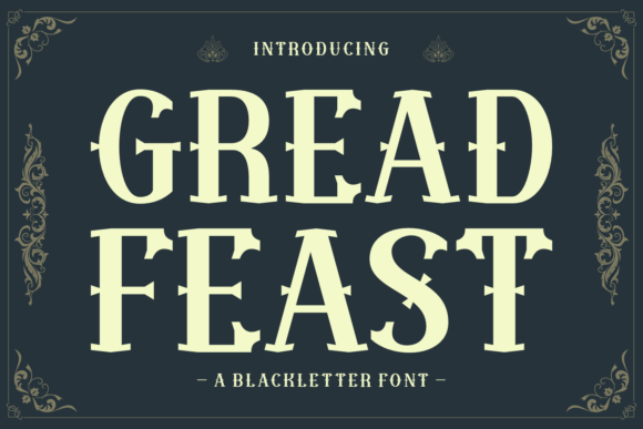 Great Feast Font: Bold Blackletter for Web Design
