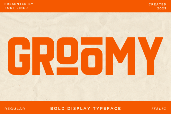 Groomy: A Bold Sans Serif Font for Modern Editorial Design