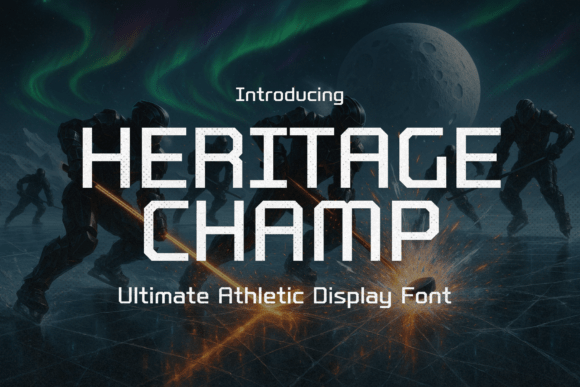 Heritage Champ Font for Bold Maker Designs