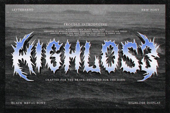 Highlose: A Bold Blackletter Font for Impact