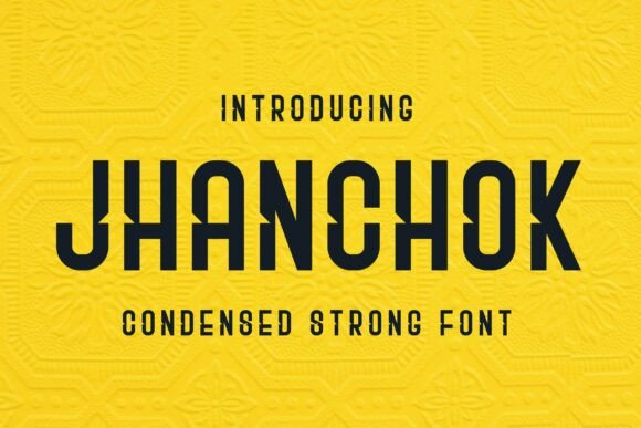 Jhanchok: A Bold Sans Serif Typeface for Editorial Design