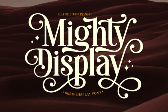 Mighty Display: A Bold Serif Font for Makers