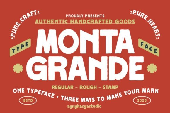 Monta Grande: A Bold Typeface for Small Business Branding