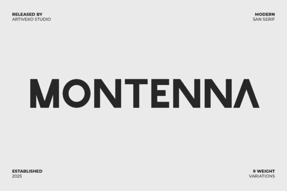 Montenna Regular: A Refined Sans Serif Typeface