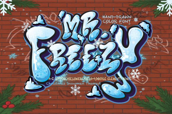 Mr.freezy: A Color Font for Bold Campaigns