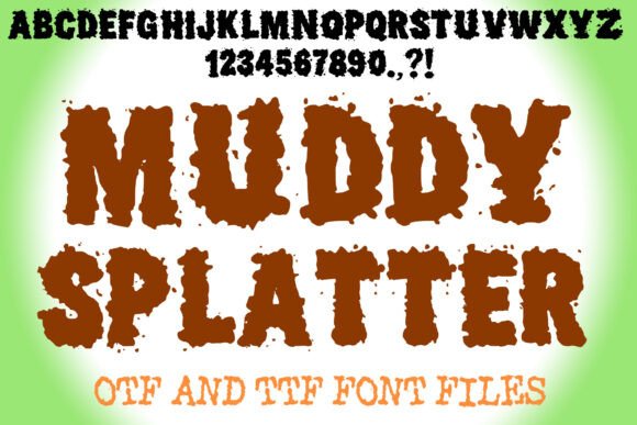 Muddy Splatter: A Bold Display Font for Editorial Impact