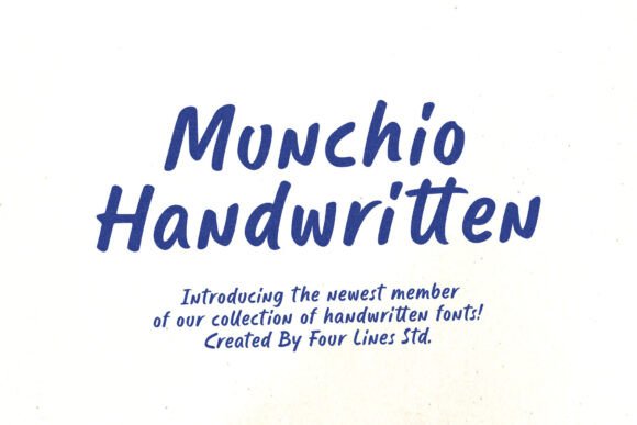 Munchio Font: Bold Handwritten Style for Crafters