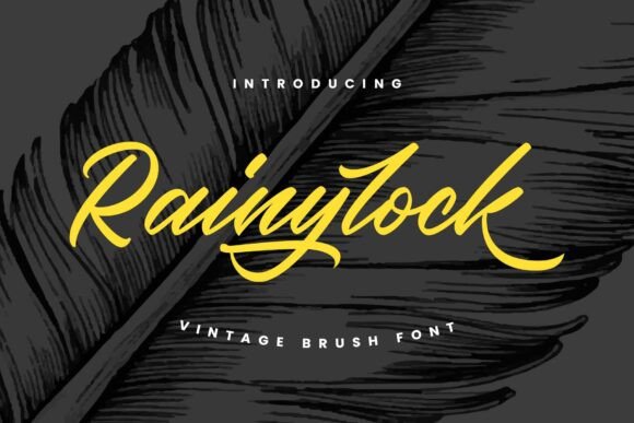 Rainylock: A Playful Script Font for Crafters
