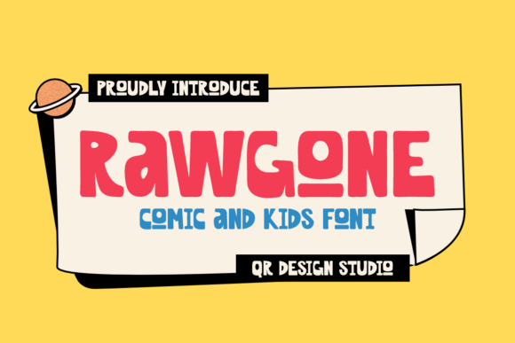 Rawgone: A Playful Sans Serif Font for Bold Branding