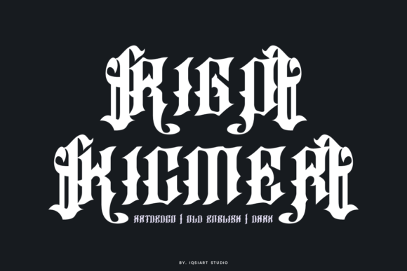 Rigo Kicmer: A Bold Blackletter Font for Web Design