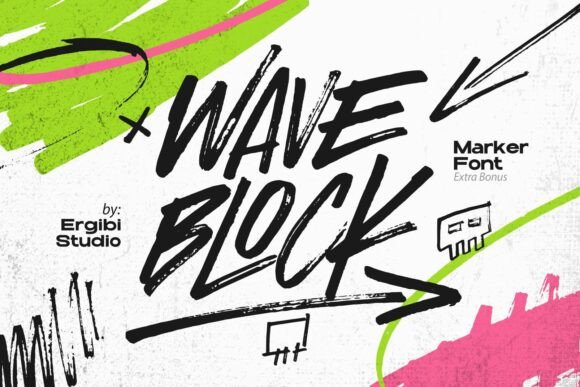 Wave Block Typeface: Bold Energy for Modern Branding